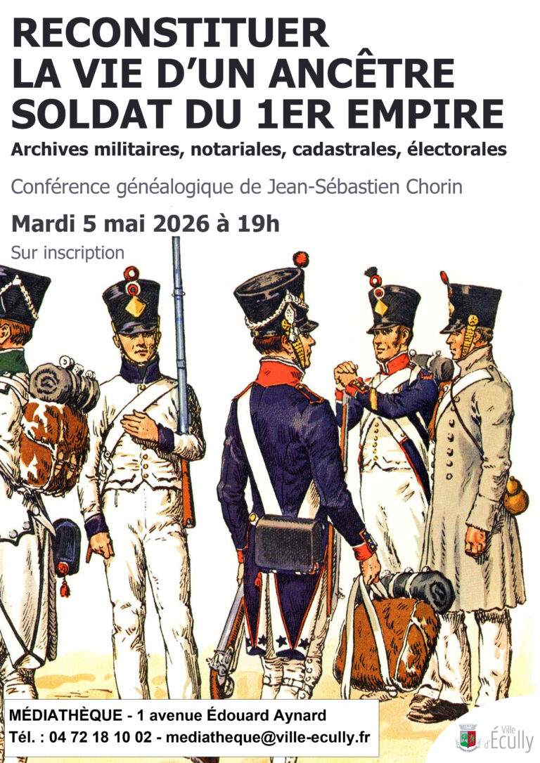 Conférence généalogique à la Médiathèque